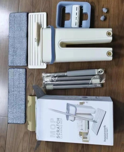 Imagen 6 de 6 de Trapeador Escurridor Mopa Rotativa Con Repuesto Talla M