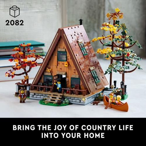 Juego De Expositores Coleccionables Lego Ideas A-frame Cabin