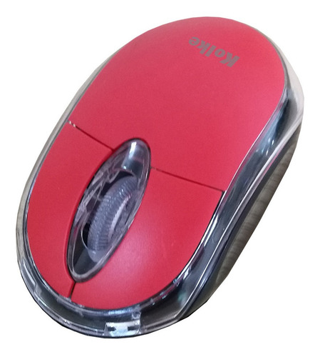 Mouse Óptico Kolke Usb 800 Dpi Plug & Play Kem-340 Color Rojo