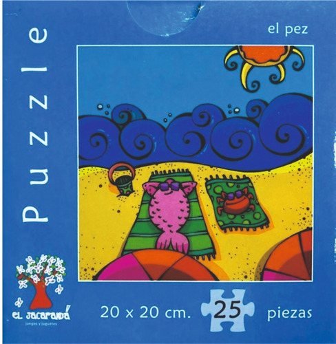 Puzzle Rompecabeza X25 Piezas El Pez El Jacaranda