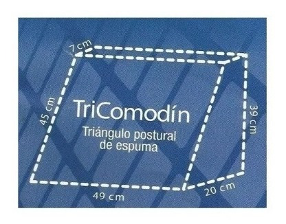 Imagen 5 de 5 de Almohada Triángulo Tricomodin Fiberball Funda Desmont Envios