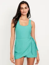 Comprar Traje De Baño Vestido Con Lazos Laterales De Mujer Old Navy