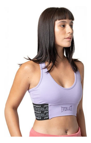 Top Deportivo Everlast Para Mujer Color Morado