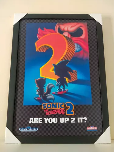 Pôster Sonic The Hedgehog 2 Sega Genesis Mega Drive 29,7x42