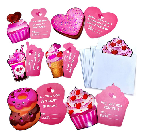 Giftexpress Paquete De 28 Tarjetas De San Valentin Con Sobre