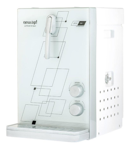 Purificador De Água Compressor Glass Branco New.up 220v