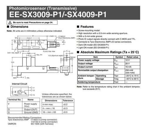 Omron Sx4009-p1 Sensor Óptico Kit 4 Piezas