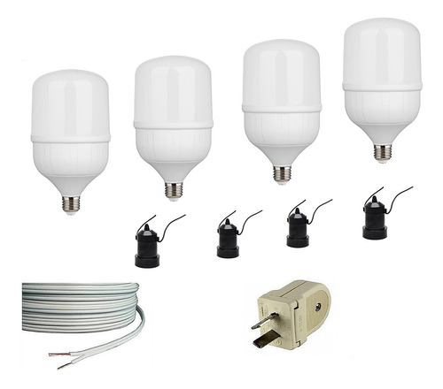 Lampara Kit Cultivo Indoor Luces Led 80w Crecimiento Y Flora