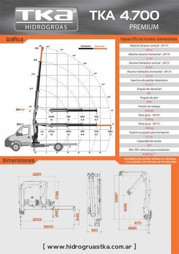 Ford F 4000 Hidrogrua Tka 4700 Premium Nueva Y Caja De Carga