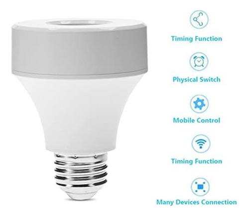 Caavo De Bombilla Base Led Adaptador Boba Base Convertidor