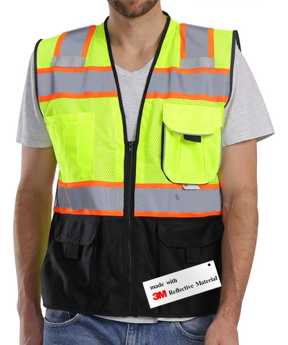 Chaleco De Seguridad Reflectivo Dib Safety , Xl , Estilo A