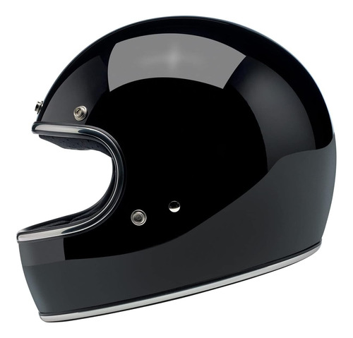 Casco Para Moto Biltwell Gringo Ece  Talla M Color Negro 318