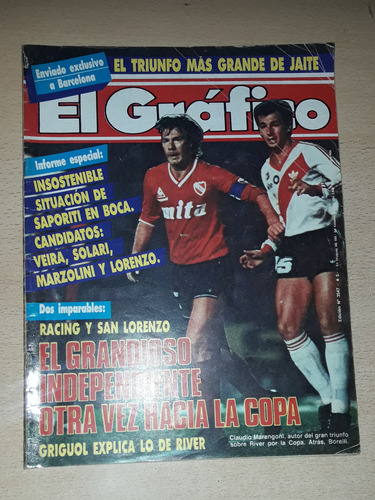 Revista El Gráfico N°3547 Septiembre De 1987 Independiente