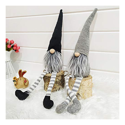 Uheng 2pcs Fiestas Gnome Hechos A Mano Santa Tomte, G315u