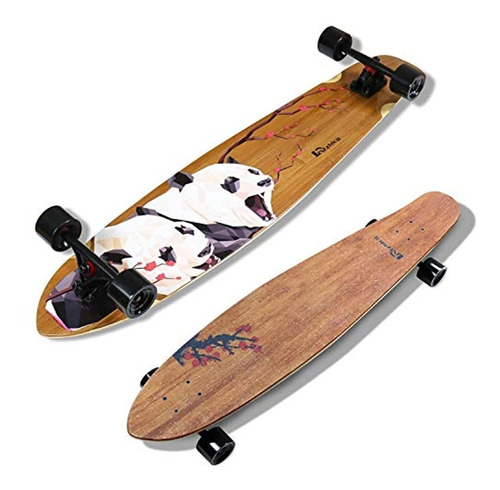 Lrfzhicg Longboard Bamboo Cruiser Longboard Skateboards