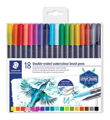 Rotuladores Acuarelables Doble Punta 18c Lettering Staedtler