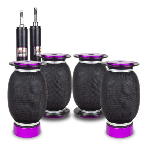 Kit Air Ride Black Com Memorização 3 Alturas - Saveiro G6