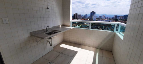 Imagem 5 de 14 de Amj155 Apartamento 2 Dormitórios- Sacada Gourmet- Forte