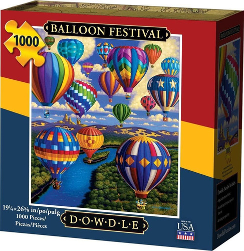 Rompecabezas Dowdle Globos 1000 Piezas