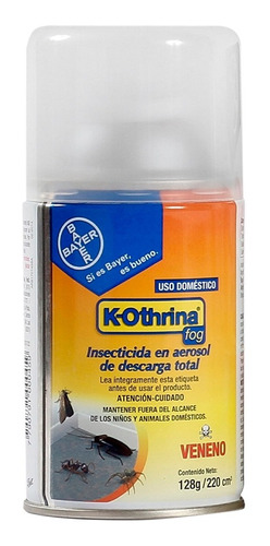 Insecticida Aerosol Bayer K-othrina Fog Uso Doméstico 100m3