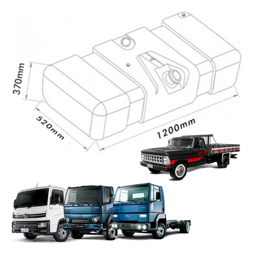 Tanque De Combustível Ford 915 / 1119 - Plástico 150 Litros