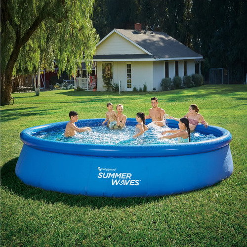 Alberca Inflable Piscina Summer Waves 9993 Lts Familiar 15ft