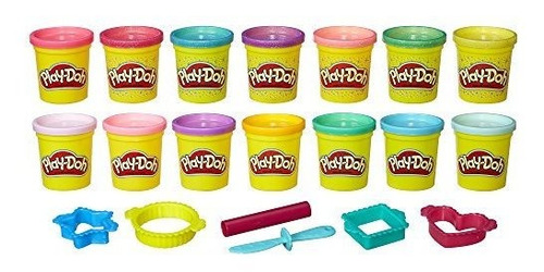 Playdoh Sparkle Y Bright 14 Pack De Latas, Compuesto De Mode