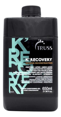 Tratamiento Reconstructor Capilar K´recovery Truss X 650ml.