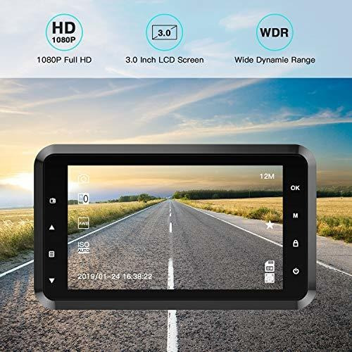 Cam Amuoc 1080p Fhd Dvr Car Driving Recorder 3 Inch Lcd Wdr
