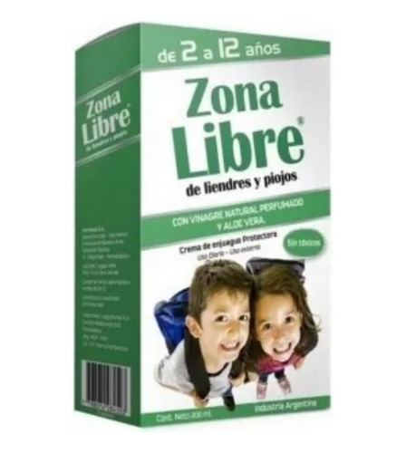 Zona Libre De Liendres Y Piojos Crema Enjuague 60ml 2a12años