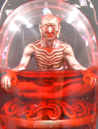 Poderoso Amuleto Oculto Demonio Rojo De La Riqueza Y Deseos! (Usado)