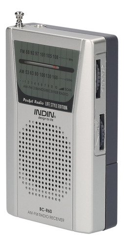 Radio De Bolsillo Portátil Bc-r60 Am Fm Que Funciona Con Pi