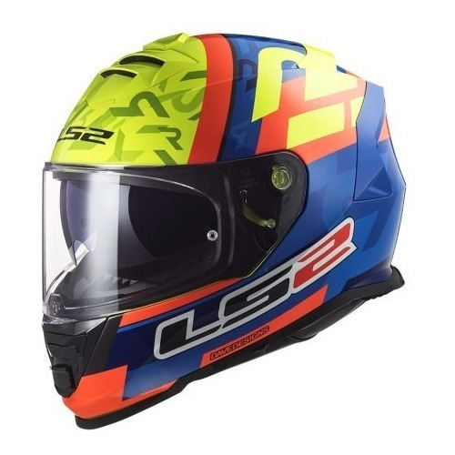 Casco Ls2 Ff800 Salvador Replica Azul Amarillo            