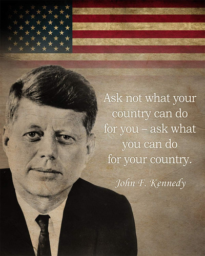Cita Famosa De John F. Kennedy - No Preguntes Qué Puede Hace
