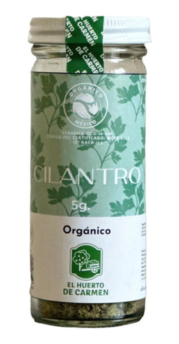 Cilantro Orgánico 5g Huerto De Carmen 100% Natural