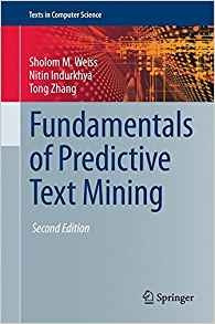 Fundamentals Of Predictive Text Mining (texts In Computer Sc