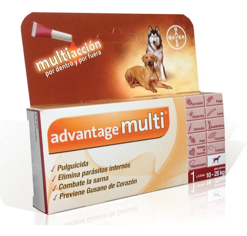 Advantage Multi®  Antipulgas Y Parásitos Perros 10 A 25 Kg