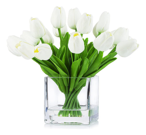 20 Arreglos Florales De Tulipanes Artificiales De Tacto Real
