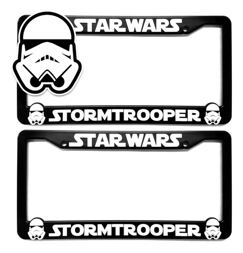 Porta Placas Custom Car Gear (2) Star Wars Storm Troopers