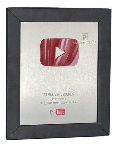 Imagem 1 de 7 de Placa Youtube