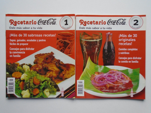Recetarios Coca Cola 1 Y 2 2000 Completos