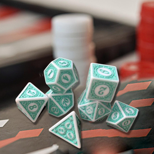 Juego De Dados De 7 Piezas, Dados Poliédricos, Material