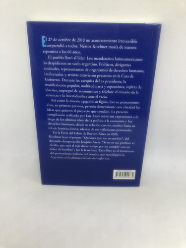 Libro Quisiera Que Me Recuerden (n Kirchner) L Laici Planeta
