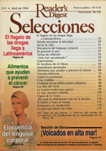 Selecciones Abril 1994 - Elocuencia, Drogas En Latinoamérica