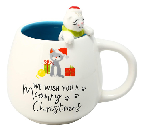 Pavilion Gift Company Te Deseamos Una Taza De Navidad Maullo