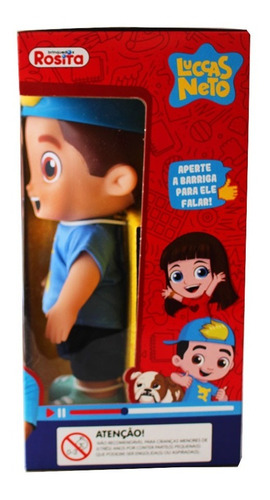 Imagem 8 de 8 de Boneco Luccas Neto Articulado 14 Frases Nova Brink