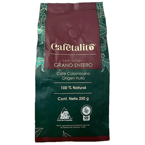 Café Especialidad 100% Arábica Grano 250 Gr. Cafetalito