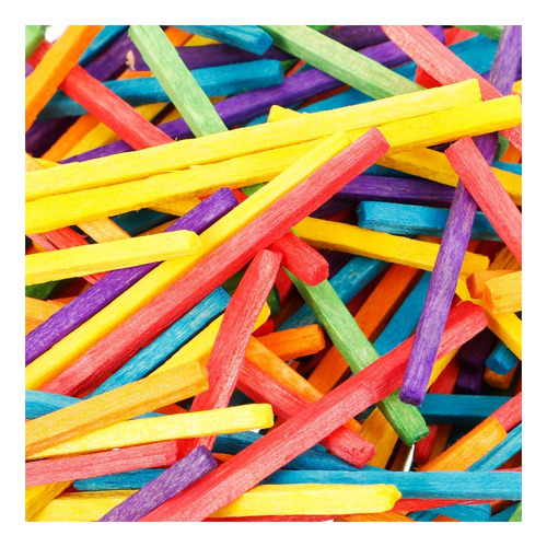 Artibetter 100pcs Coloridos Fósforos De Madera De Madera De