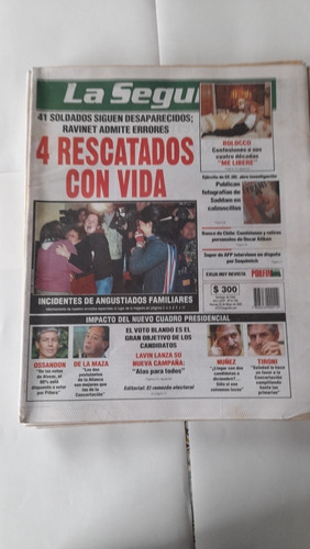 Diario La Segunda Mayo 2005 41 Soldados Siguen Desaparecidos