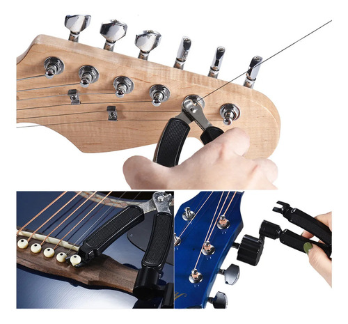 Kit De Accesorios Para Guitarra Acustica Cuerdas 66 Piezas Cuerdas de guitarra afinador capo pua y otros Kit de accesorios para guitarra BLUEMOS RIMLUFE
